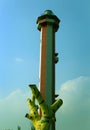 The light house with chopped tree near manora fort. Royalty Free Stock Photo