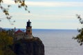 Light House on cliff overlooking the water