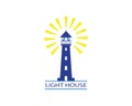 Light House Logo Royalty Free Stock Photo