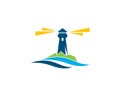 Light House Logo Royalty Free Stock Photo