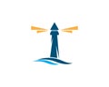 Light House Logo Royalty Free Stock Photo