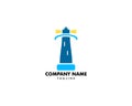 Light House Logo Template icon vector illustration Royalty Free Stock Photo