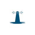 Light house logo vector icon Royalty Free Stock Photo