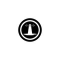 Light house logo vector icon Royalty Free Stock Photo
