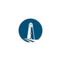 Light house logo vector icon Royalty Free Stock Photo