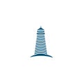 Light house logo vector icon Royalty Free Stock Photo