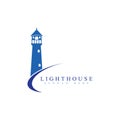 Light House Logo Template vector Royalty Free Stock Photo