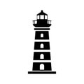 Light house tower icon vector design symbol