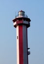 The light house with tree branches near manora fort. Royalty Free Stock Photo