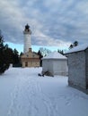 Light House in Winter Royalty Free Stock Photo