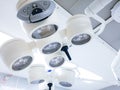 Light illuminated in a Surgery Operating room in hospital Royalty Free Stock Photo