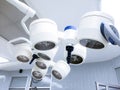 Light illuminated in Surgery Operating room in hospital Royalty Free Stock Photo