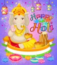 Light Indian Holi Holiday Poster Royalty Free Stock Photo
