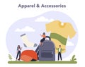 Light industries sector of the economy. Apparel and accessory