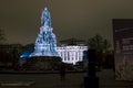 Light installation on Ostrovsky square on the festival of lights