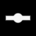 Light keyhole isolated on a transparent background. Concept is the key to business success, solution is the idea. Vector.