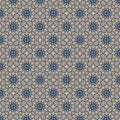 Light lace ornament on jeans background