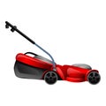 Light lawn mower icon cartoon vector. Power motor Royalty Free Stock Photo