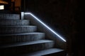 Light line shines stairs