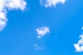 Light little white cloud in blue sky Royalty Free Stock Photo