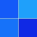 Light, medium an darker blue raster illustration background image in square shape Royalty Free Stock Photo