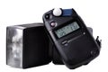 Light meter and Flash Royalty Free Stock Photo