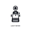 light meter isolated icon. simple element illustration from photography concept icons. light meter editable logo sign symbol