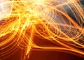 Light motion abstract photo of fire, modern virtual space design image