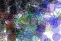 Light Multicolor vector texture with triangular style with circles Royalty Free Stock Photo
