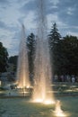 Light and musical fountain in Pyatigorsk, Russia