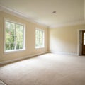 Light neutral empty room interior render Royalty Free Stock Photo