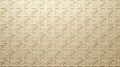 Light neutral Islamic geometric pattern background with subtle embossed texture in soft cream tones, seamless minimal design Royalty Free Stock Photo