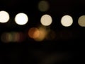 Light Night Bokeh dark Black Background,Abstract Orange Blue Colorful Circle Royalty Free Stock Photo