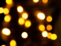 Light Night Bokeh dark Black Background,Abstract Orange Blue Colorful Circle Effect Sparkle Blurry Backdrop,for Invitation Special Royalty Free Stock Photo