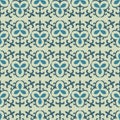 Light ÃÂoloured Kazakh, Asian, floral seamless patterns Royalty Free Stock Photo