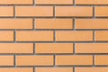 Light orange brick blocks wall texture background Royalty Free Stock Photo