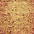 Light orange colored wall brick Abstract grunge background with distressed aged texture and brush painting Royalty Free Stock Photo