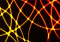 Light Orange Neon Network Line Background,80s,Party and system concept,with space for text in put,.