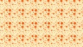 Light Orange Random Dots pattern Vector Illustration