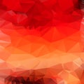 Light orange red abstract polygonal background
