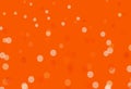 Light Orange vector pattern with christmas snowflakes. Royalty Free Stock Photo