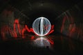 Light Painting With Color and Tube Lighting Royalty Free Stock Photo