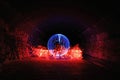 Light Painting With Color and Tube Lighting Royalty Free Stock Photo