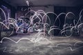 Light painting with led lamp