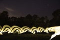 Light painting with Star Filled Sky