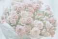 Light pale background with pink roses, romantic backdrop for many occasions