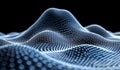 Light and particles form dynamic patterns.