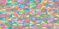 Light Pastel Abstrac Seamless Pattern of Geometric Shapes of Different Gradient Colors