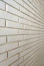 Light pastel brick wall in perspective for vertical background Royalty Free Stock Photo