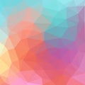 Light pastel color vector Low poly crystal background. Polygon Royalty Free Stock Photo